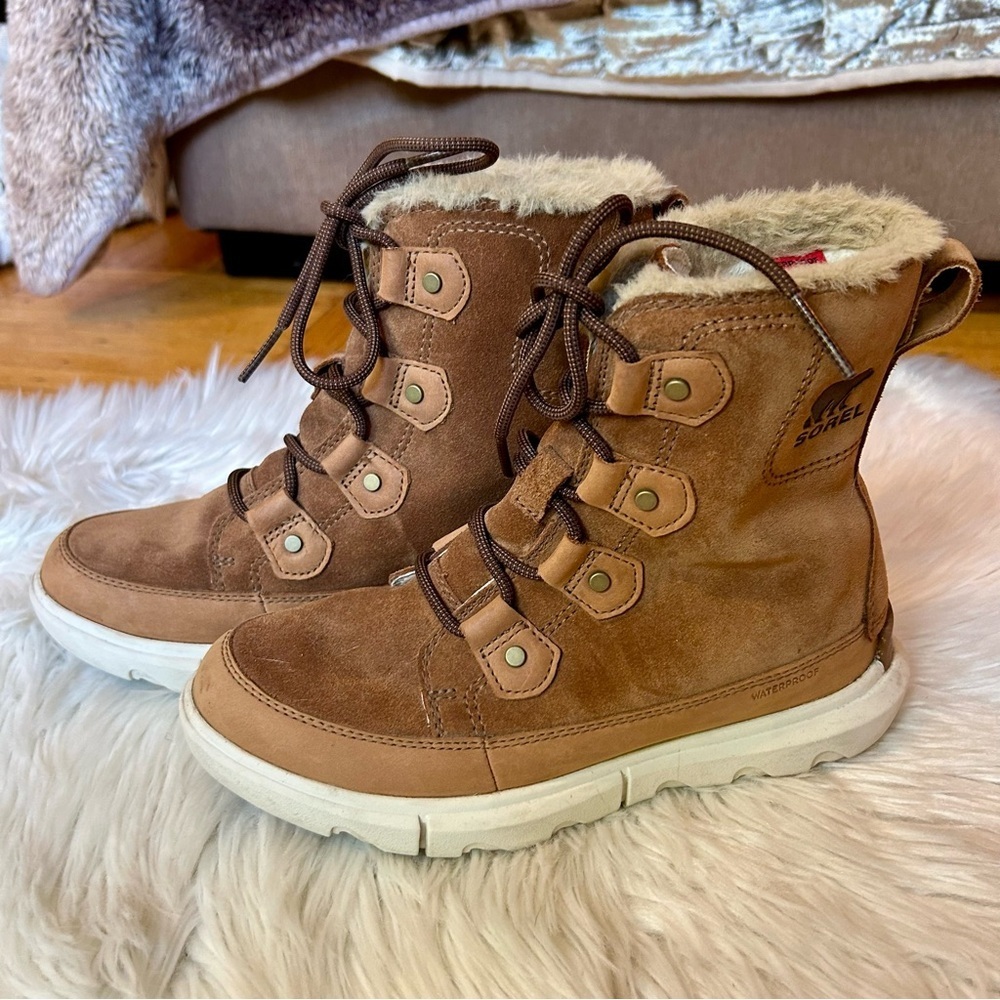 Sorel Women's Explorer II‎ Joan Faux Fur Waterproof Boot - Picture 2 of 9
